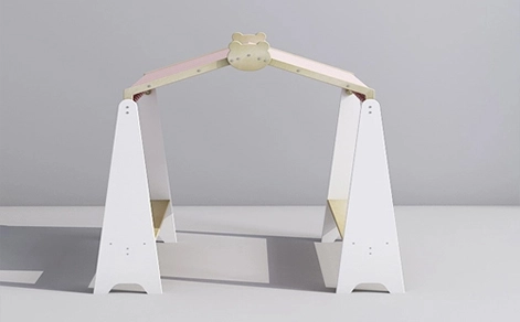 Kids Play Stand with Stripe Fabric for Classroom Activities